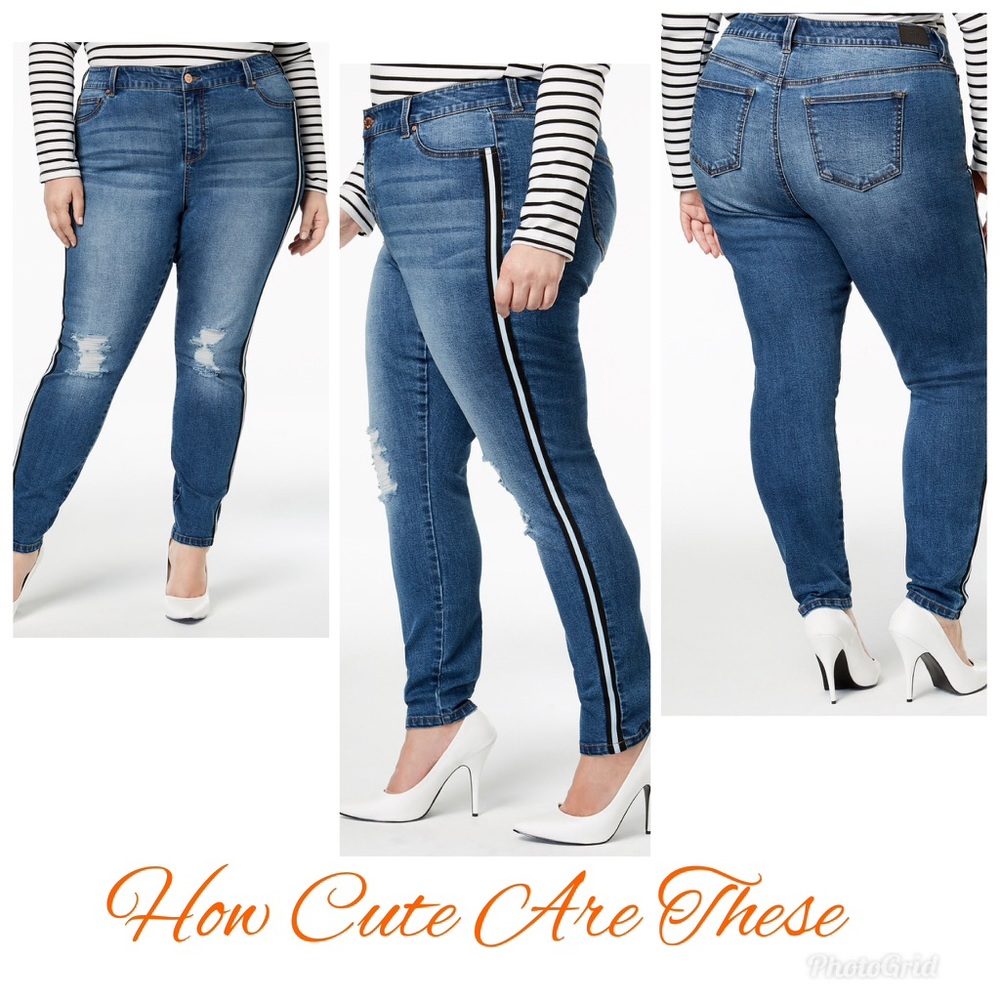 💫Host Pick💫Celebrity PinkTrendy Ripped Skinny Jeans